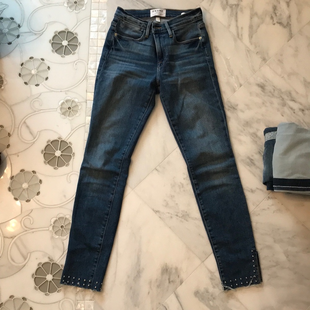 Frame high waisted jeans